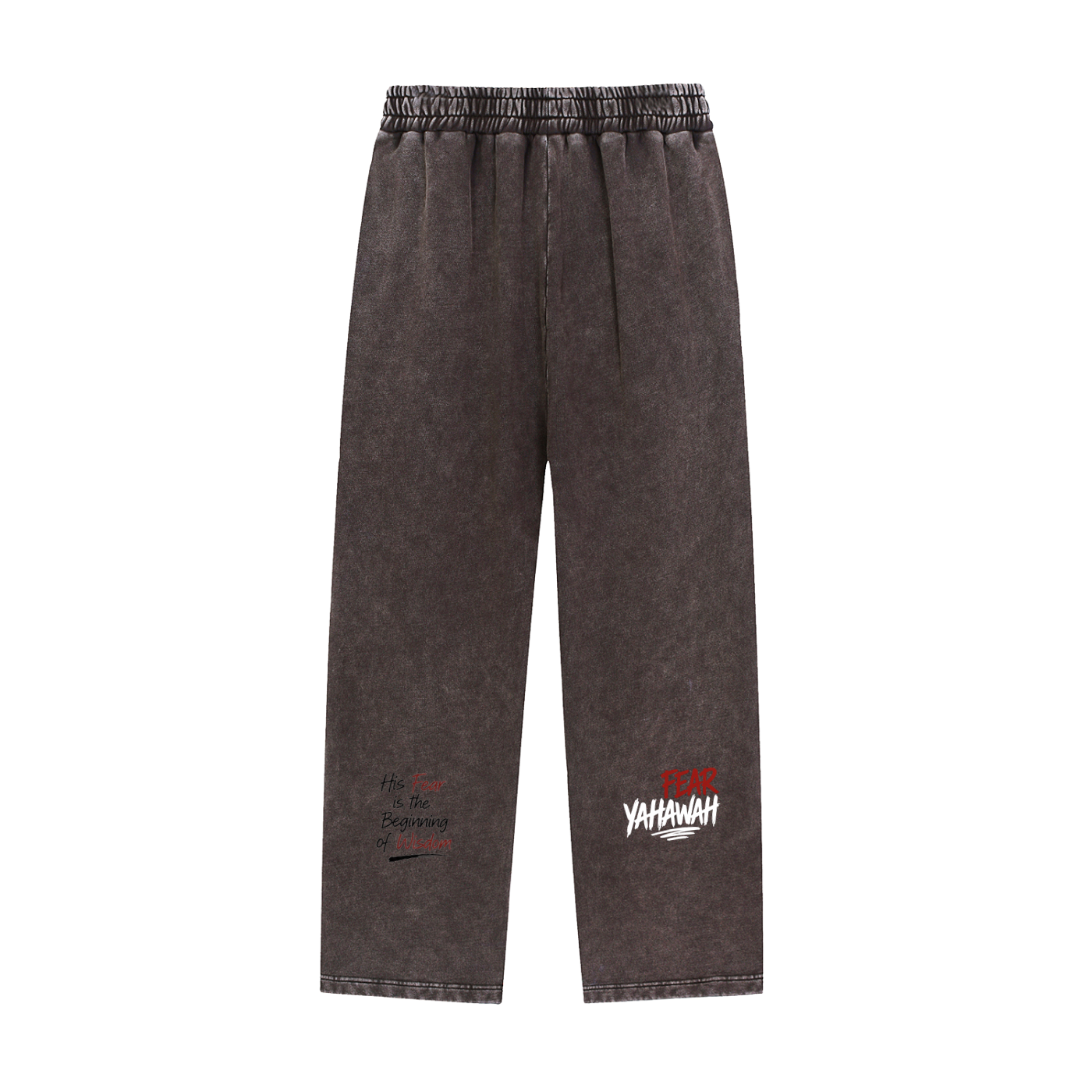 "Fear Yahawah Sweatpants" Snow Wash Heavyweight Sweatpants