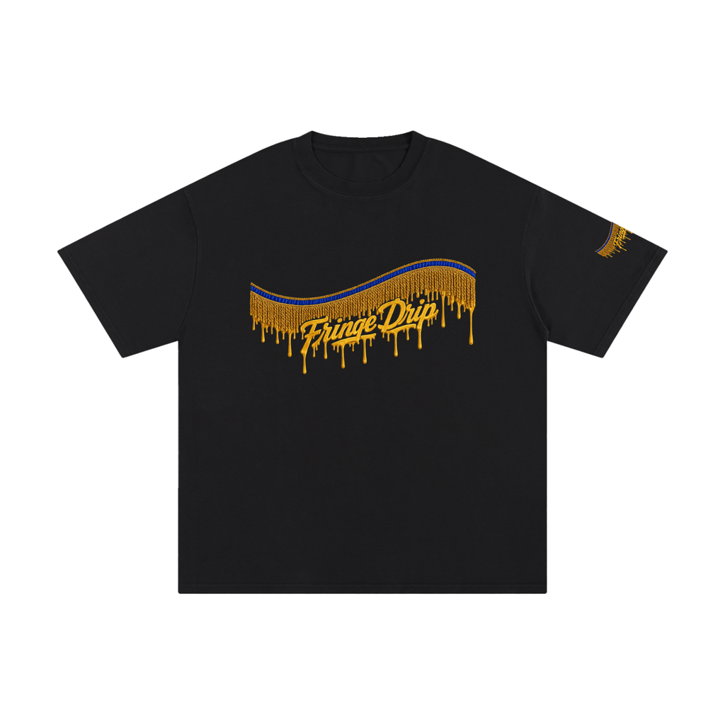"Fringe Drip Signature Tee" Unisex Pure Cotton T-Shirt
