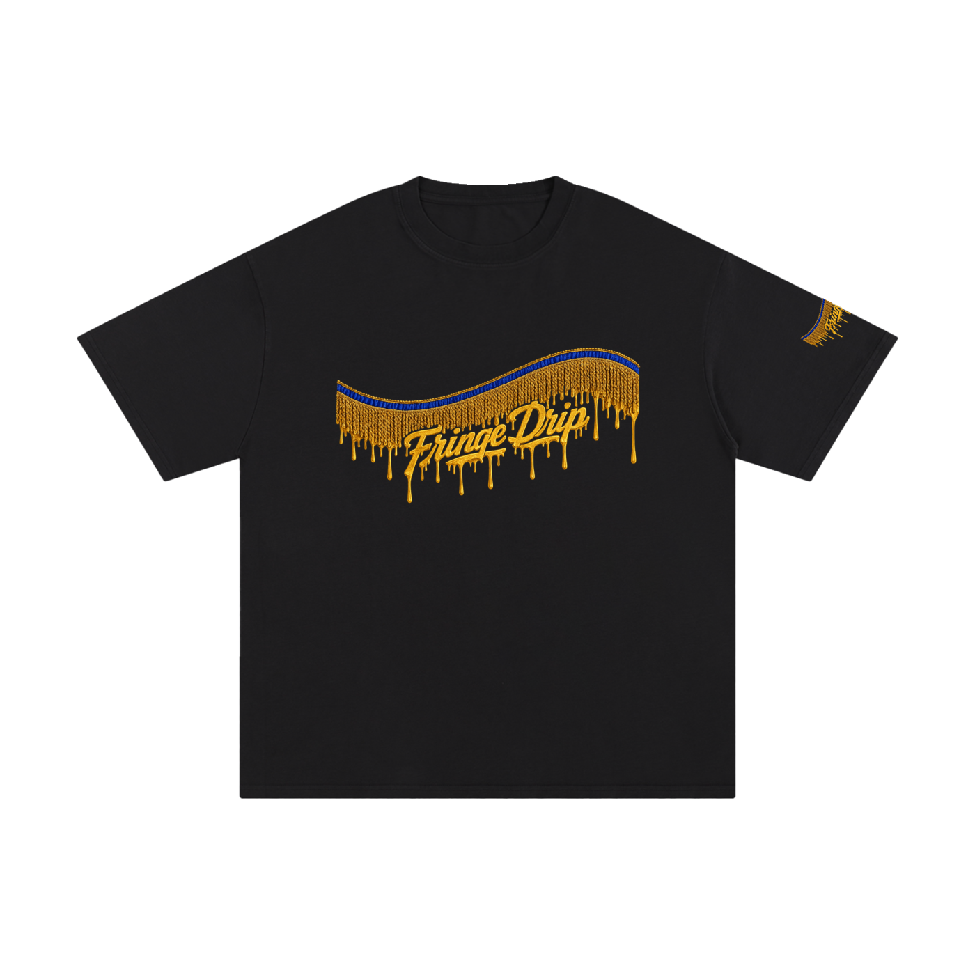 "Fringe Drip Signature Tee" Unisex Pure Cotton T-Shirt
