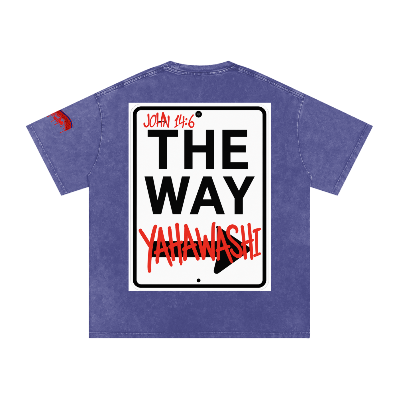 "The Way Tee" Snow Washed Oversized Cotton T-Shirt