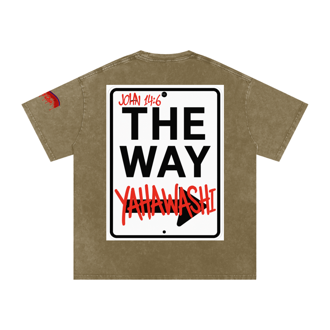 "The Way Tee" Snow Washed Oversized Cotton T-Shirt