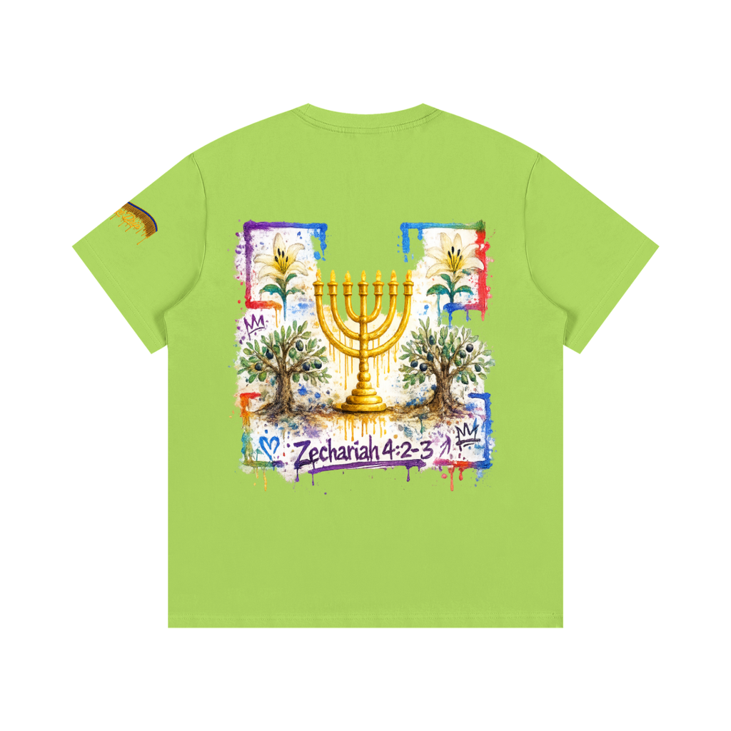 "Zechariah 4:2-3 Tee" Essential Cotton T-Shirt