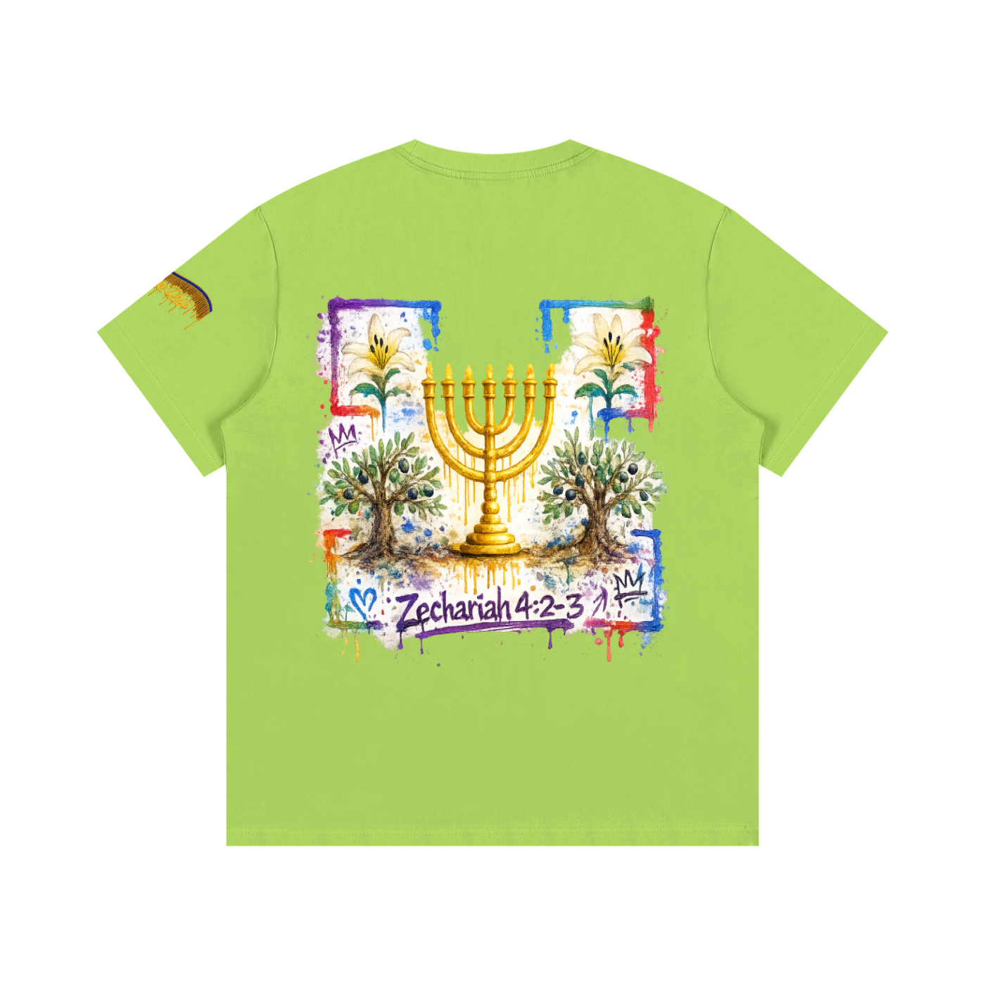 "Zechariah 4:2-3 Tee" Essential Cotton T-Shirt