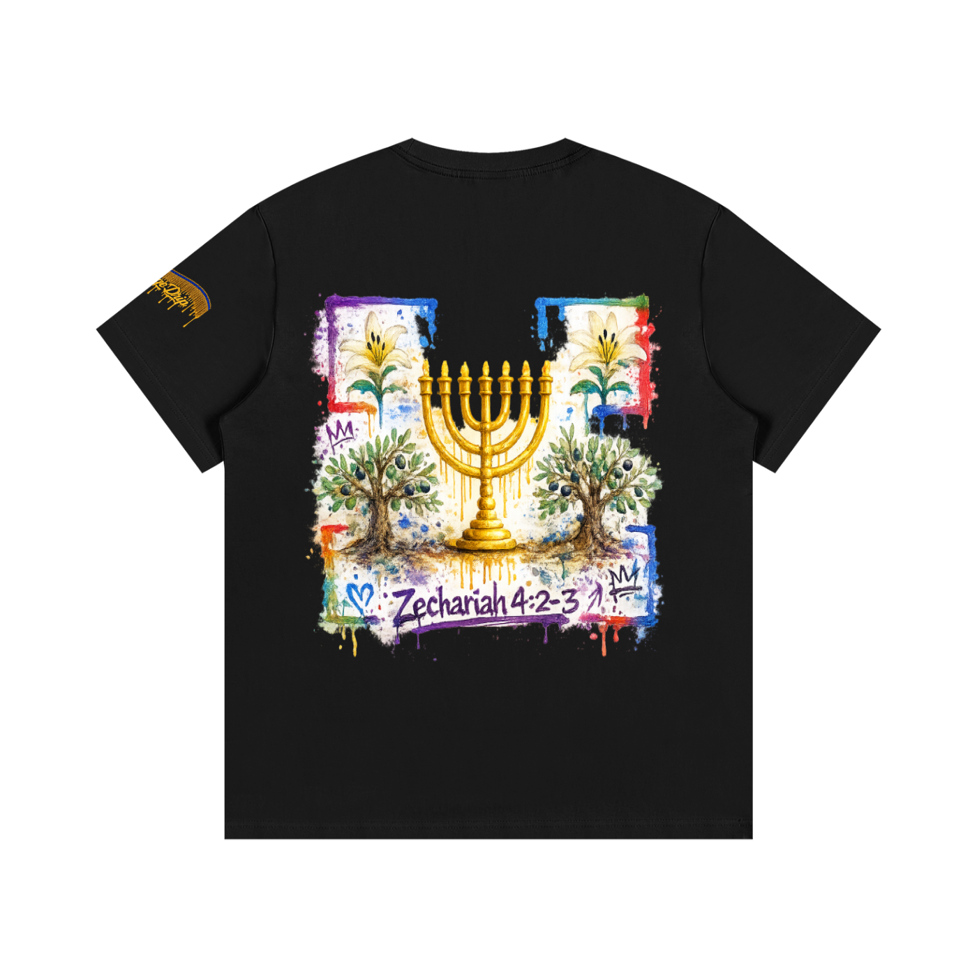 "Zechariah 4:2-3 Tee" Essential Cotton T-Shirt