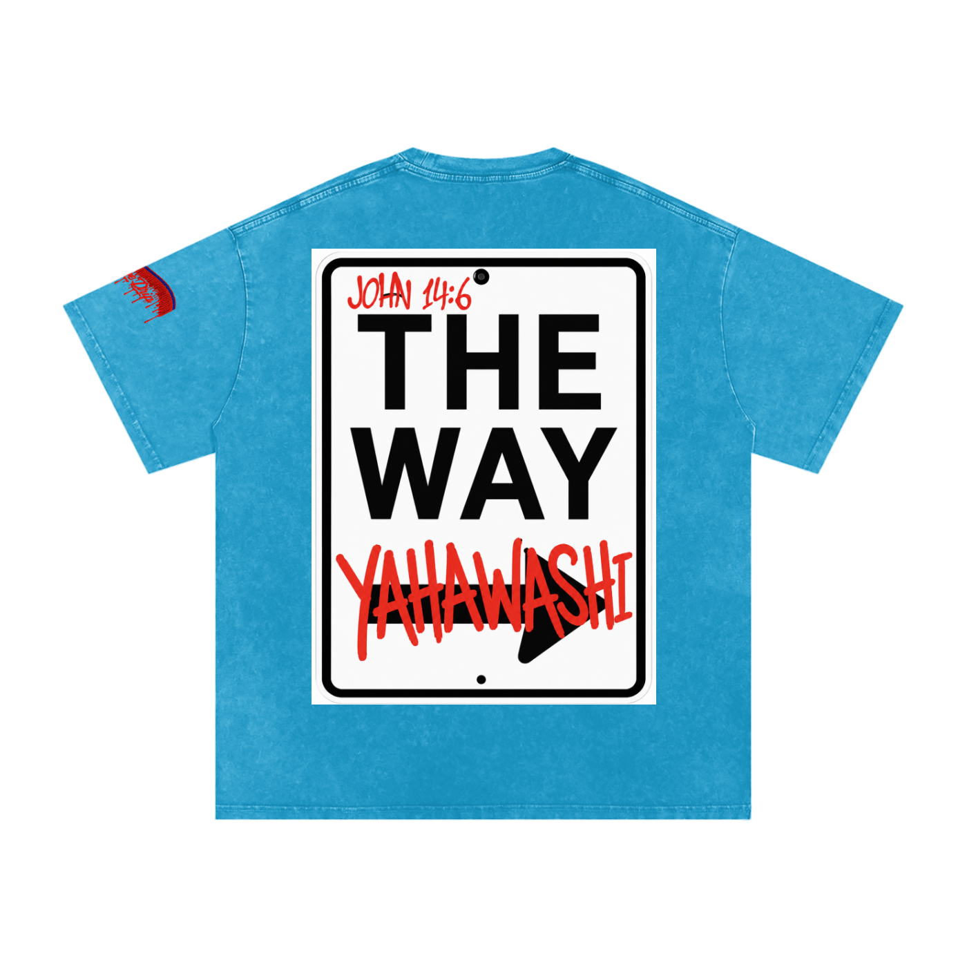 "The Way Tee" Snow Washed Oversized Cotton T-Shirt