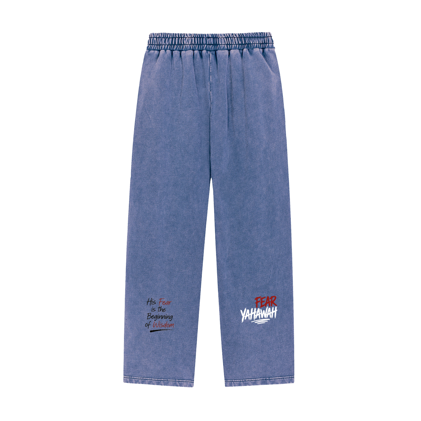 "Fear Yahawah Sweatpants" Snow Wash Heavyweight Sweatpants