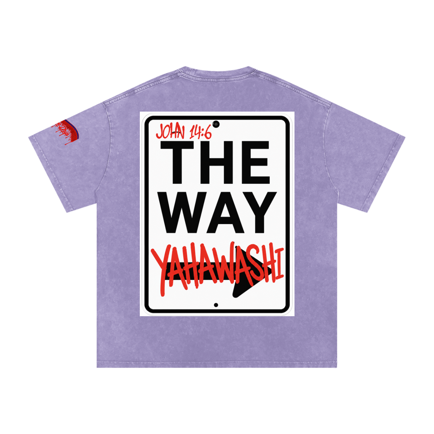 "The Way Tee" Snow Washed Oversized Cotton T-Shirt