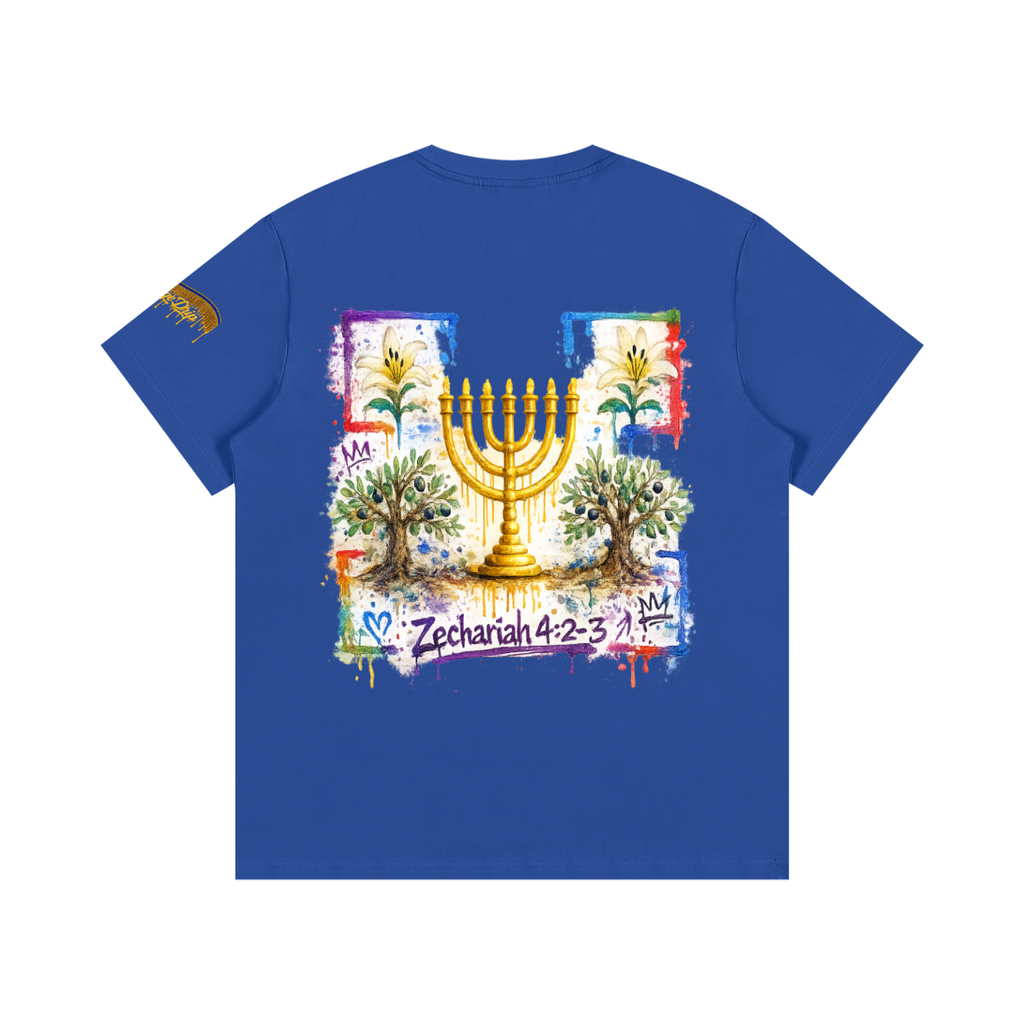 "Zechariah 4:2-3 Tee" Essential Cotton T-Shirt