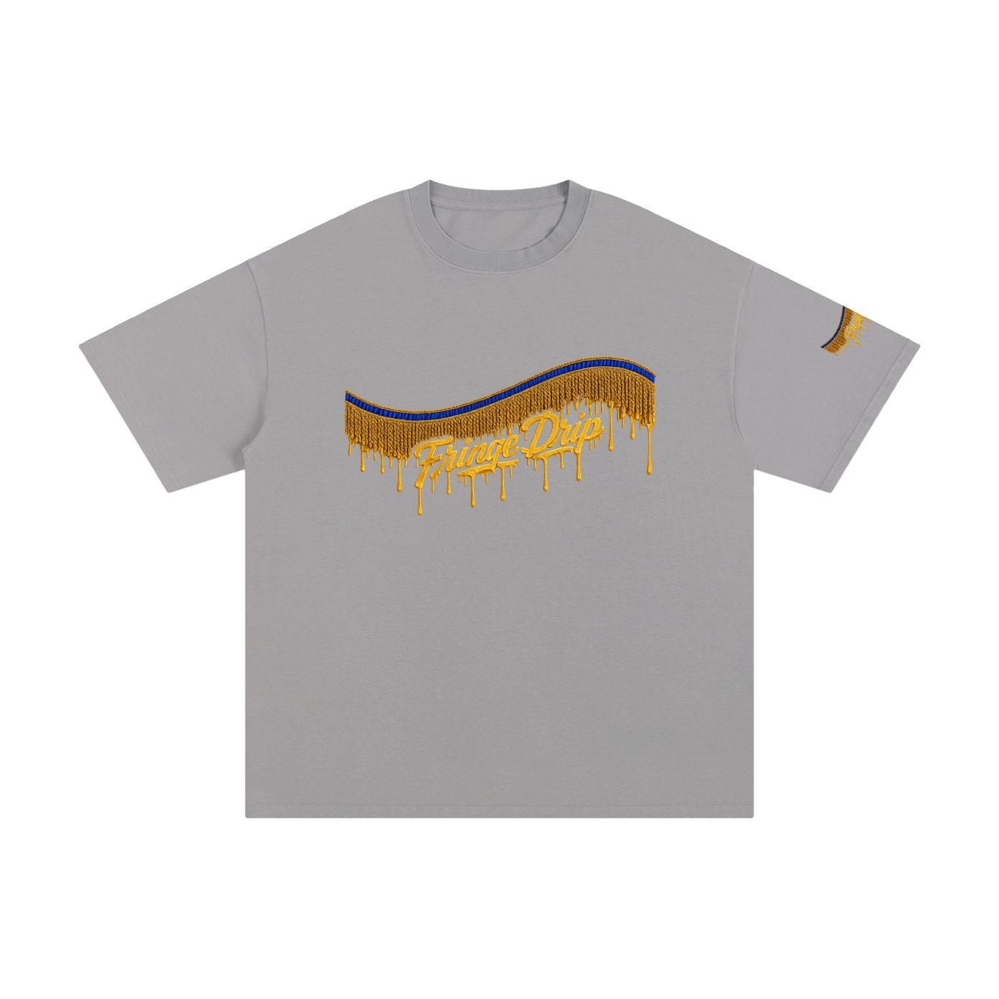 "Fringe Drip Signature Tee" Unisex Pure Cotton T-Shirt