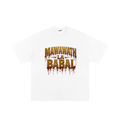 "Mawawath La Babal Tee" Heavyweight Hand-frayed T-Shirt