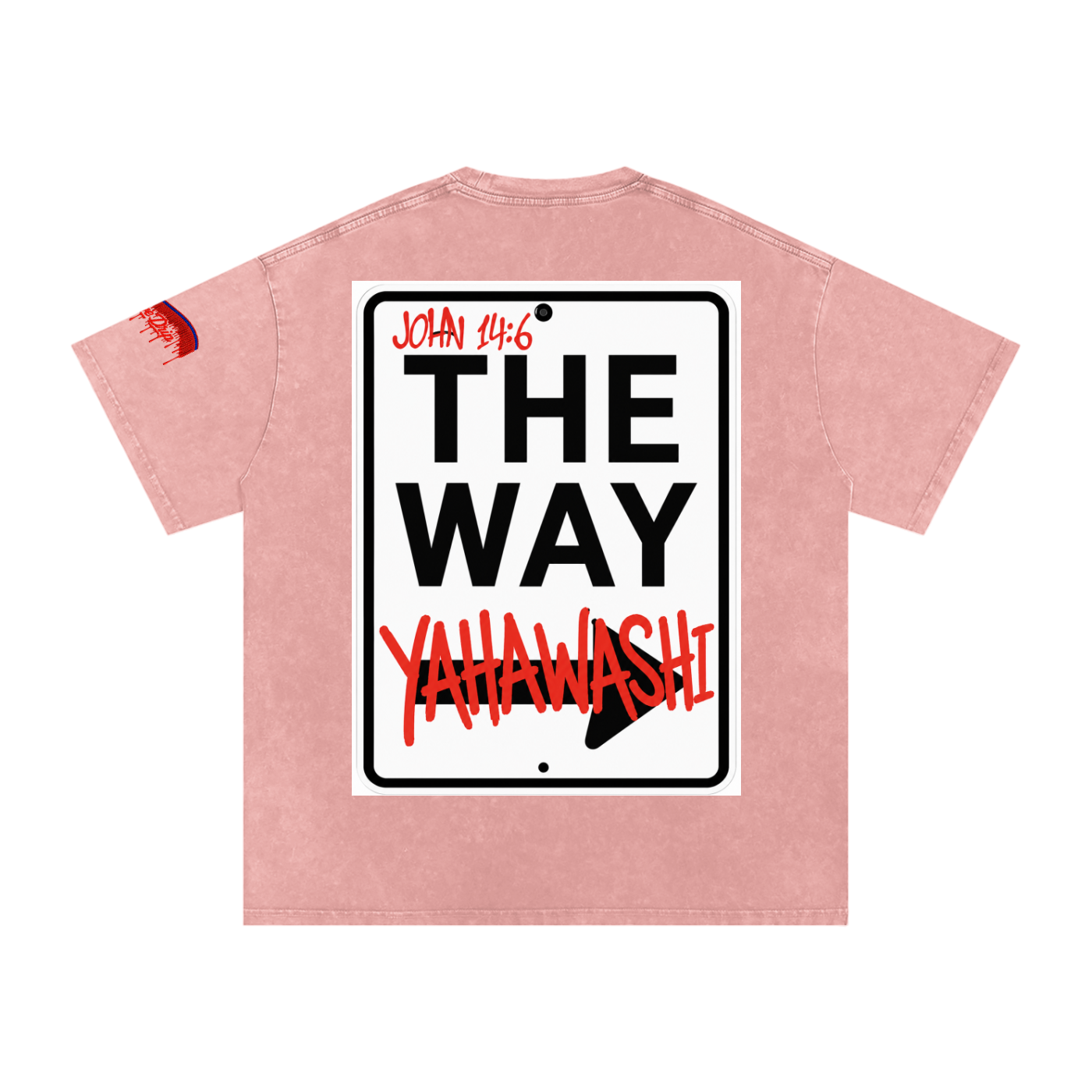 "The Way Tee" Snow Washed Oversized Cotton T-Shirt