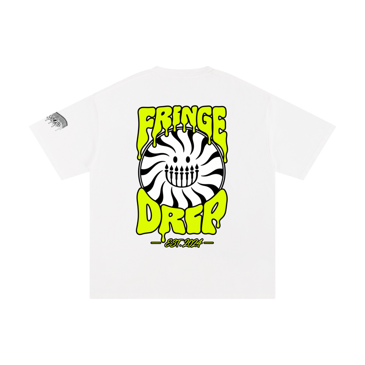 "Wavy Drip Tee" Unisex Pure Cotton T-Shirt