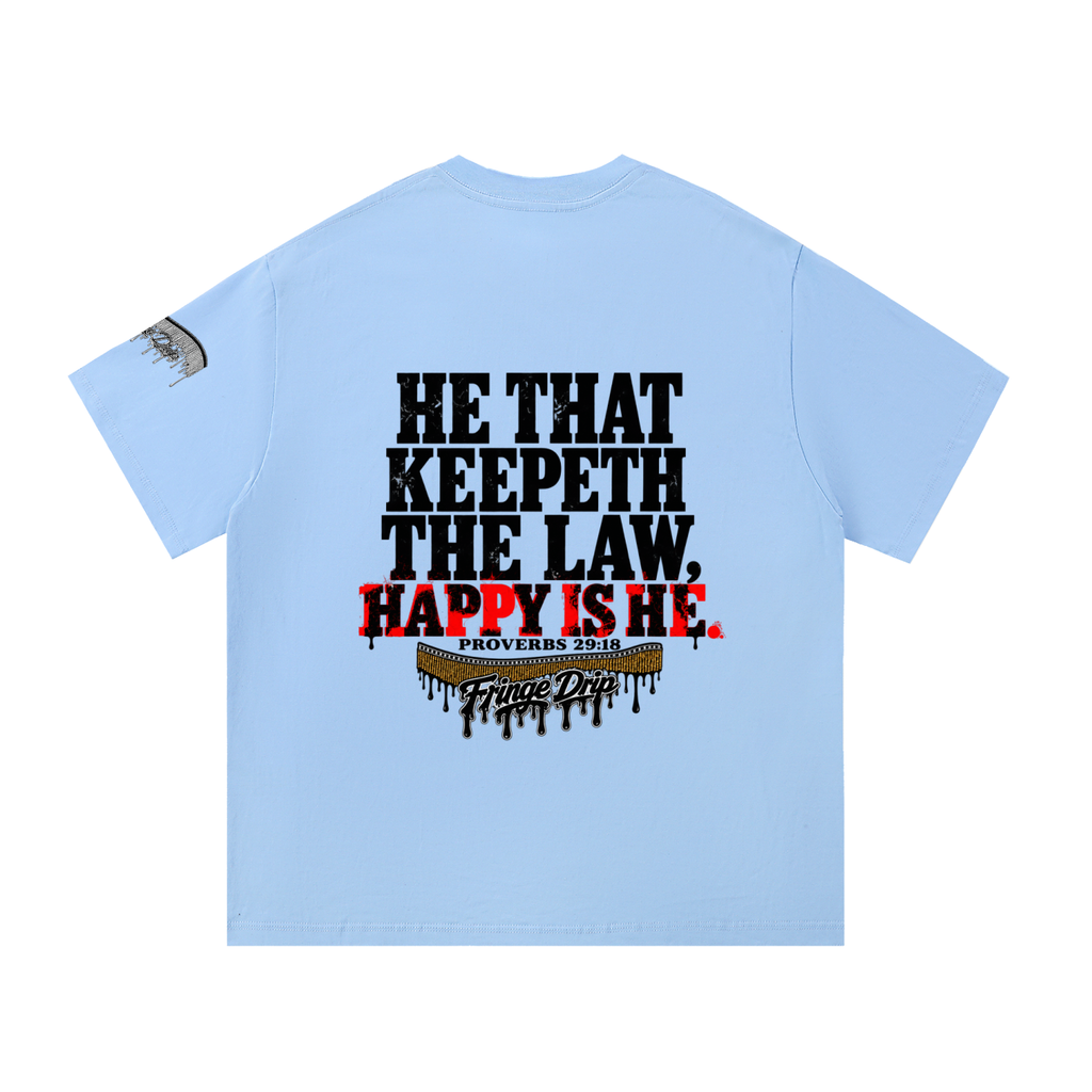 "Happy Is He" Essential Cotton T-Shirt