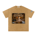 "Dancing Before Yahawah" Snow Washed Oversized Cotton T-Shirt