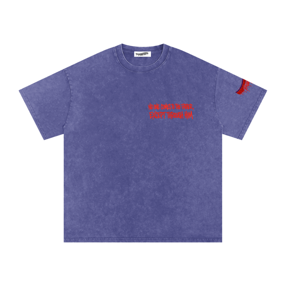 "The Way Tee" Snow Washed Oversized Cotton T-Shirt