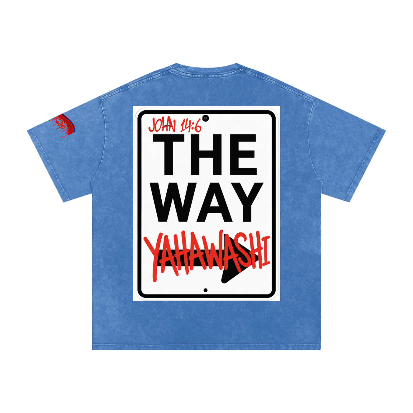 "The Way Tee" Snow Washed Oversized Cotton T-Shirt