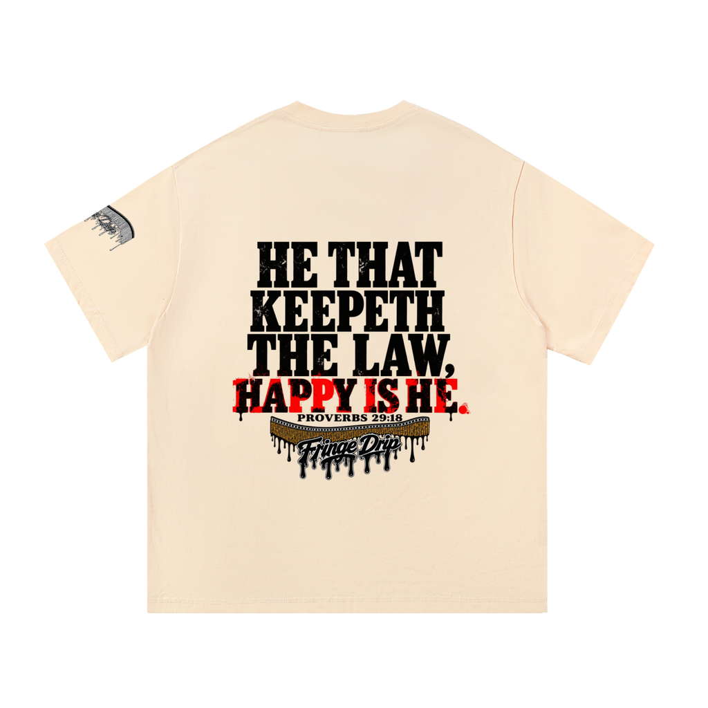 "Happy Is He" Essential Cotton T-Shirt