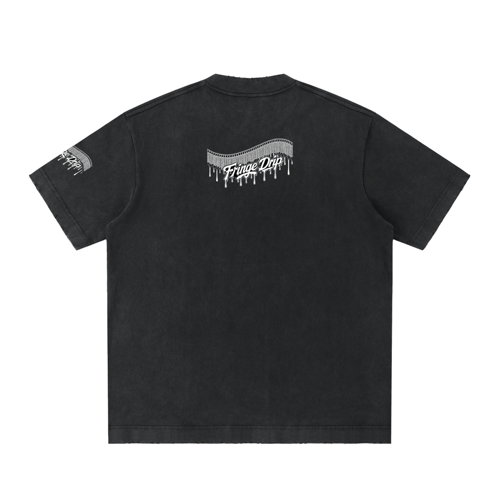 "Psalms 149" Heavyweight Vintage Washed Frayed T-Shirt