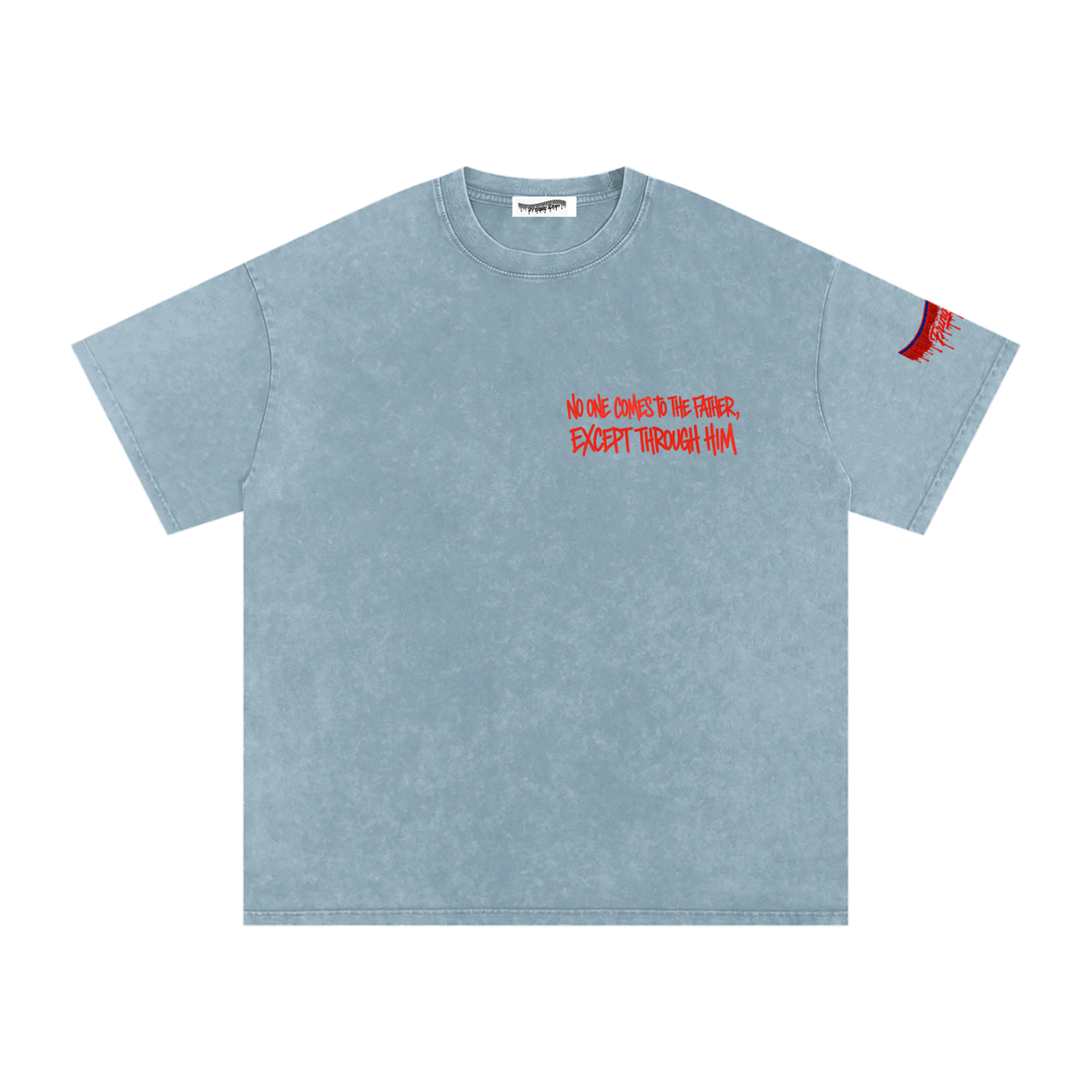 "The Way Tee" Snow Washed Oversized Cotton T-Shirt