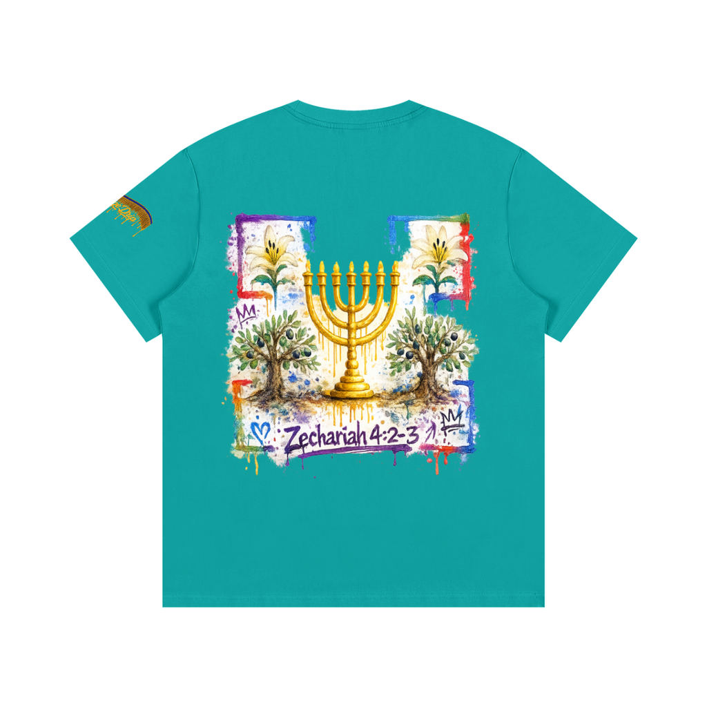 "Zechariah 4:2-3 Tee" Essential Cotton T-Shirt