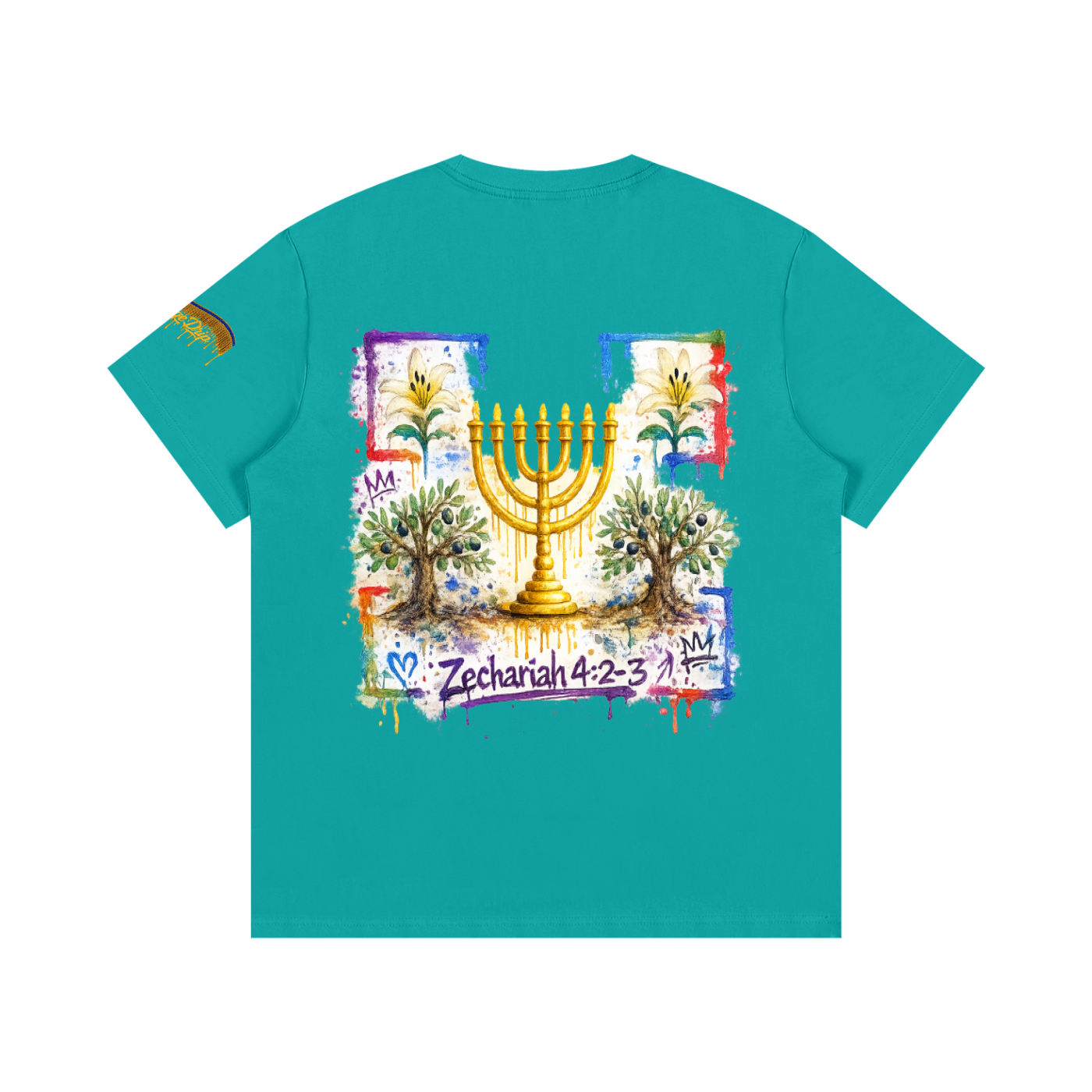 "Zechariah 4:2-3 Tee" Essential Cotton T-Shirt