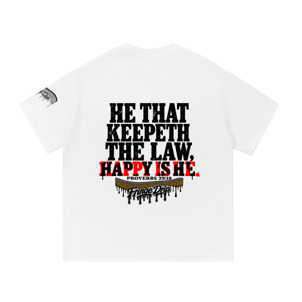 "Happy Is He" Essential Cotton T-Shirt