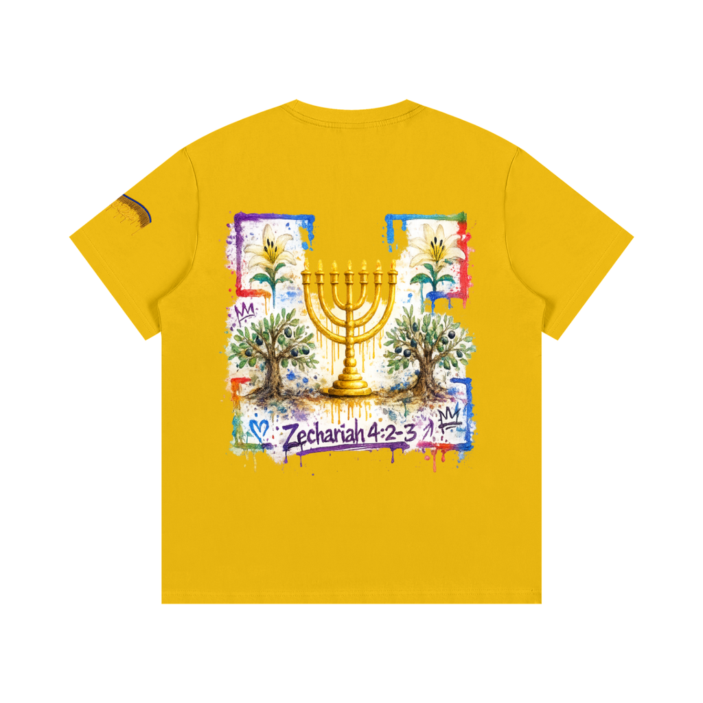 "Zechariah 4:2-3 Tee" Essential Cotton T-Shirt