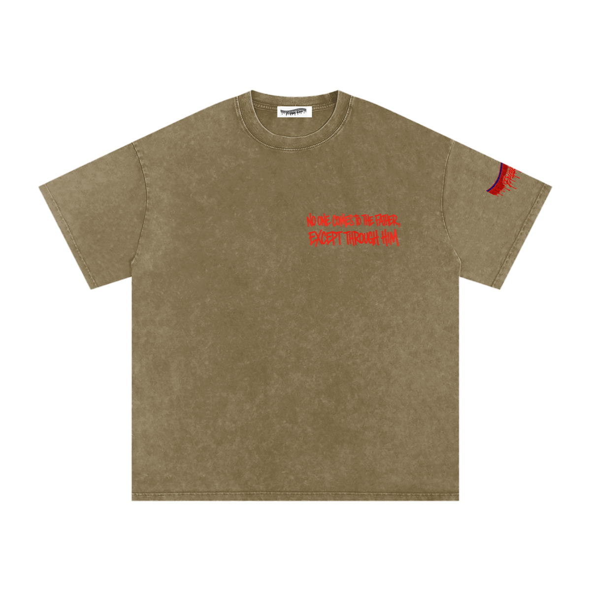 "The Way Tee" Snow Washed Oversized Cotton T-Shirt