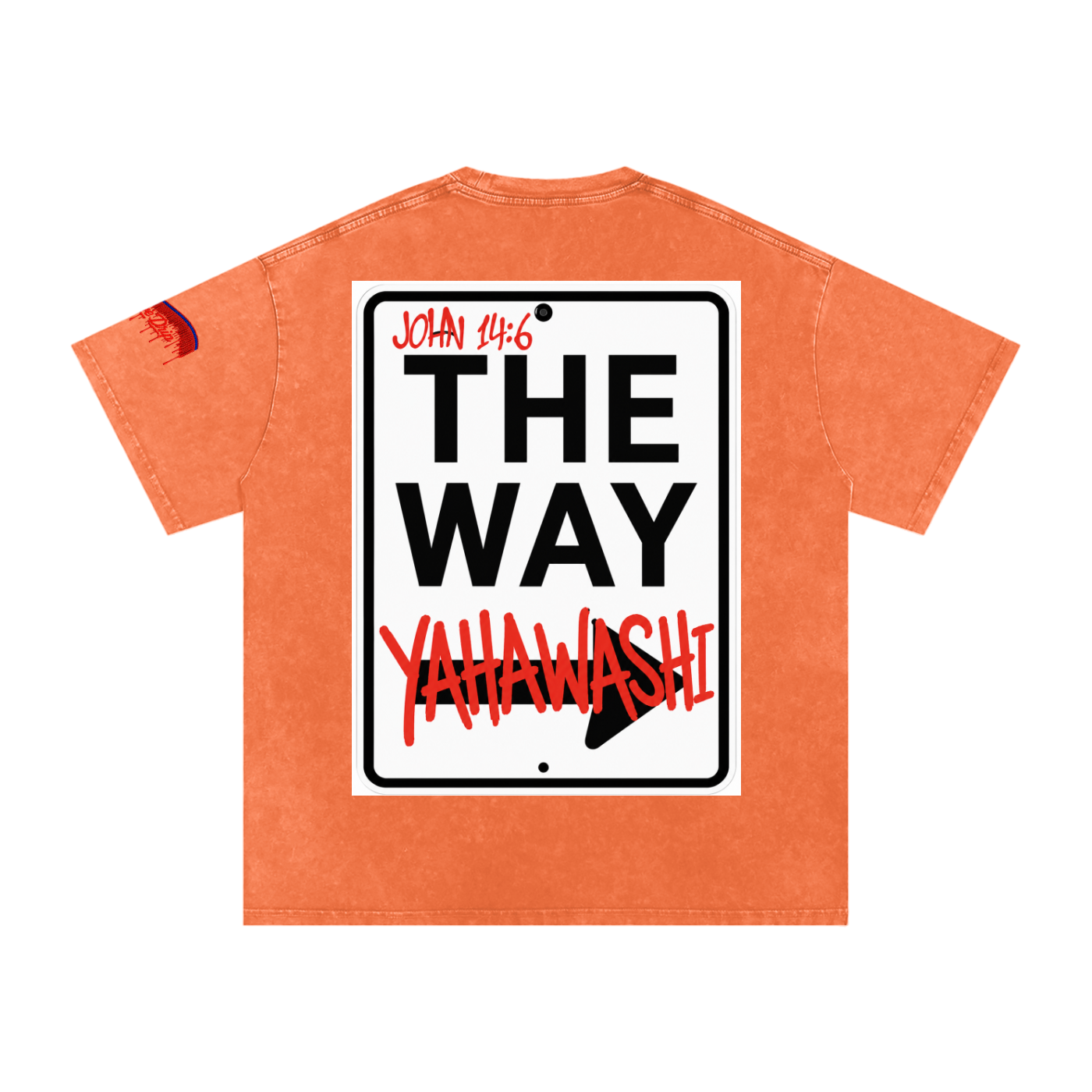 "The Way Tee" Snow Washed Oversized Cotton T-Shirt
