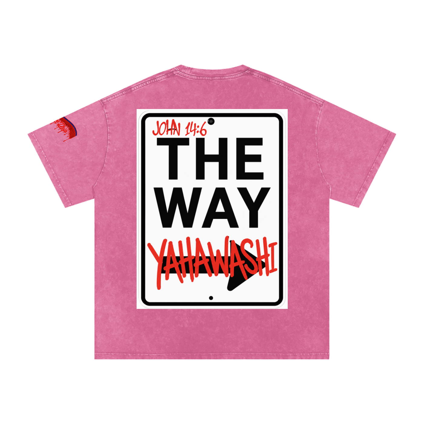 "The Way Tee" Snow Washed Oversized Cotton T-Shirt